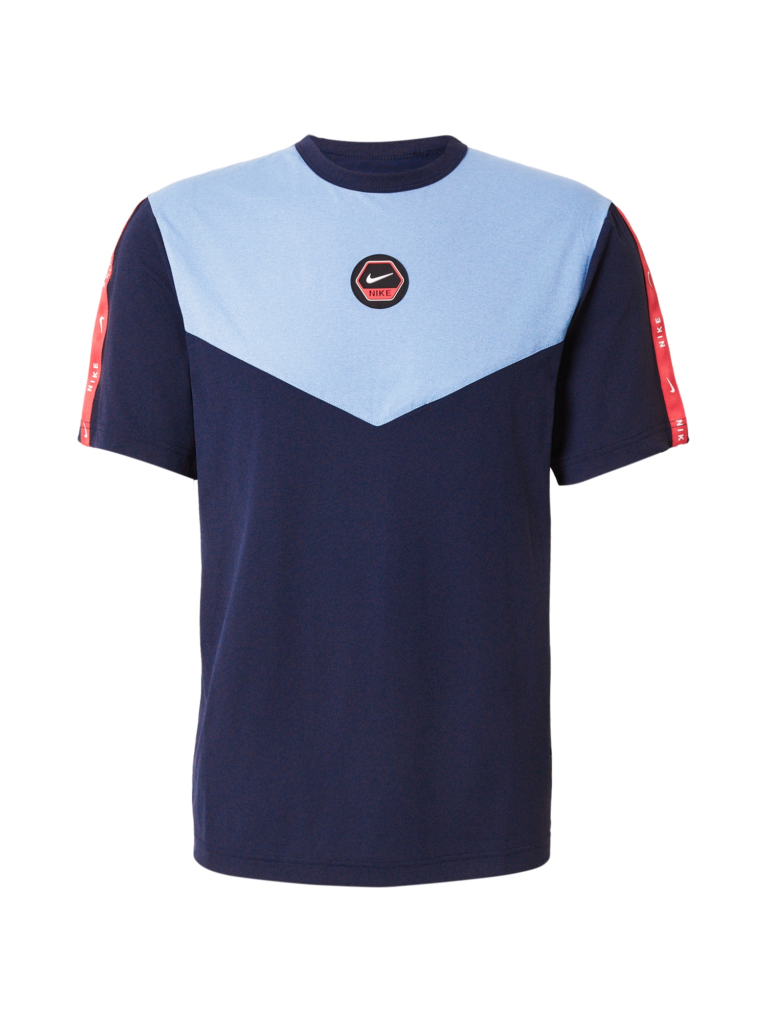 Nike Sportswear Tricou bleumarin / albastru deschis / roșu / alb