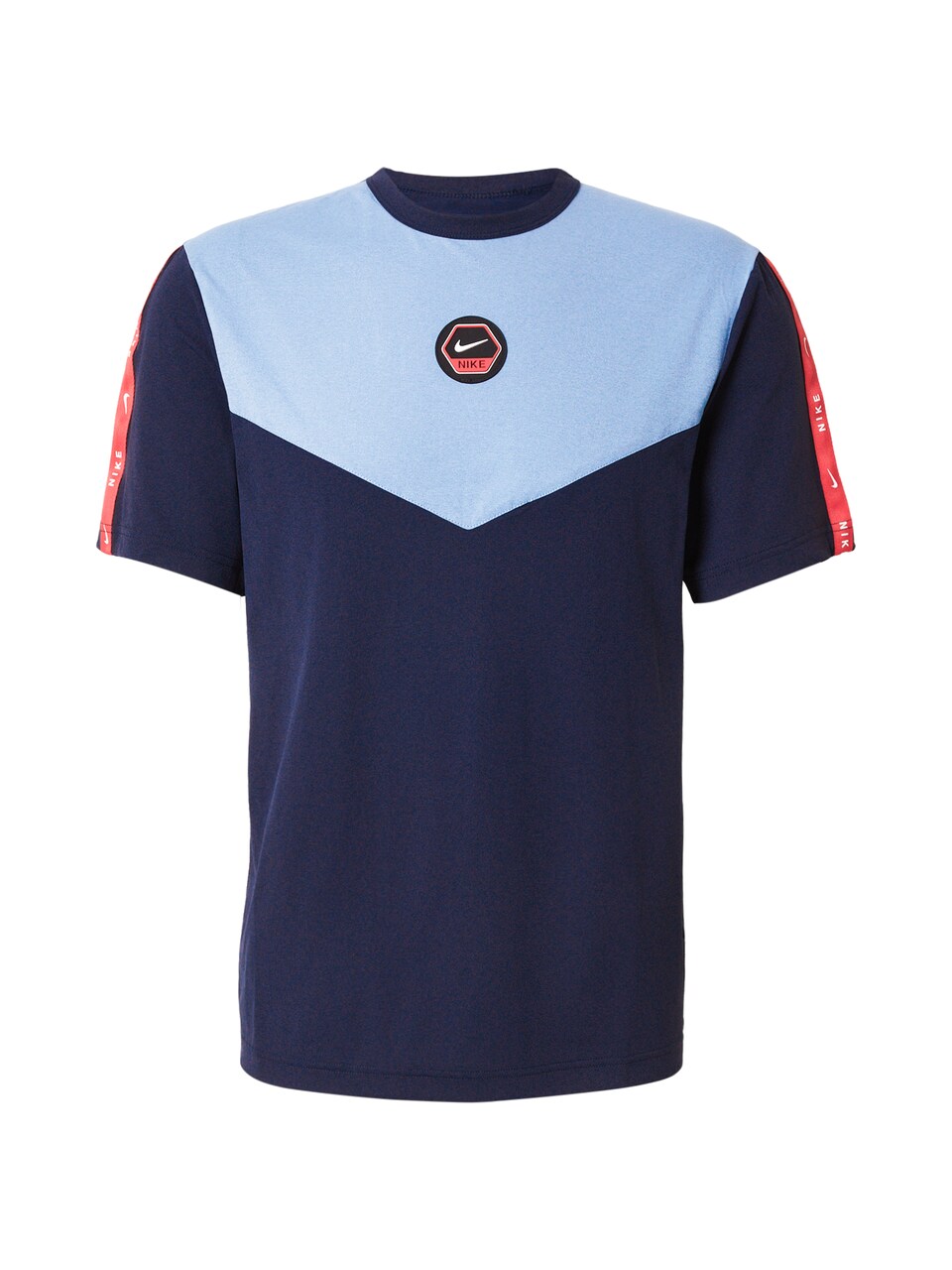T-shirt marinblå / ljusblå / röd