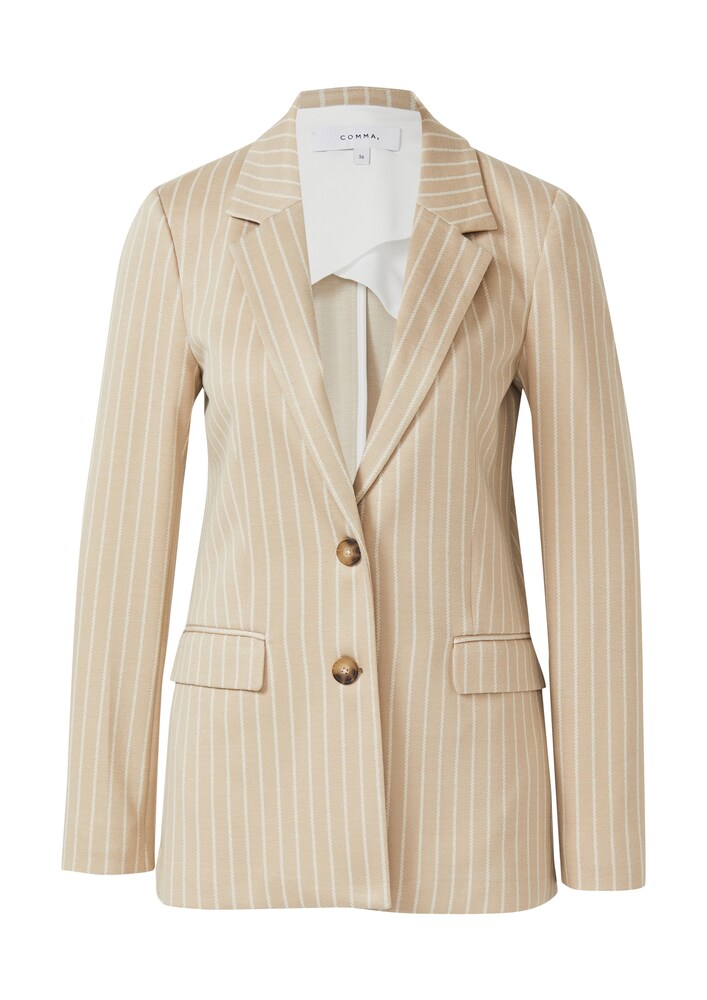 COMMA Blazer Damen Größe 36 beige / dunkelbeige