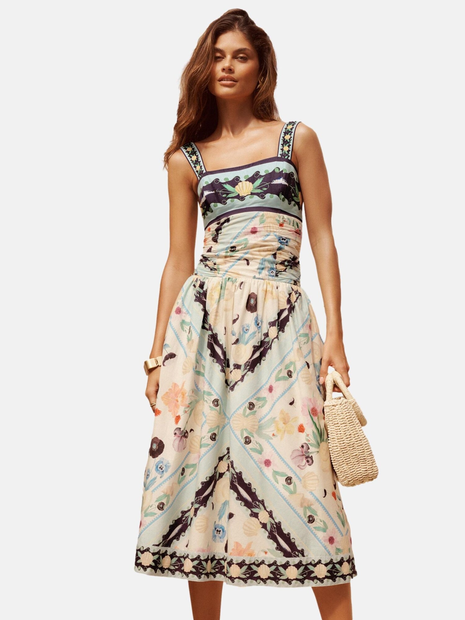 Lipsy Rochie bej deschis / azur / verde mentă / mov vânătă