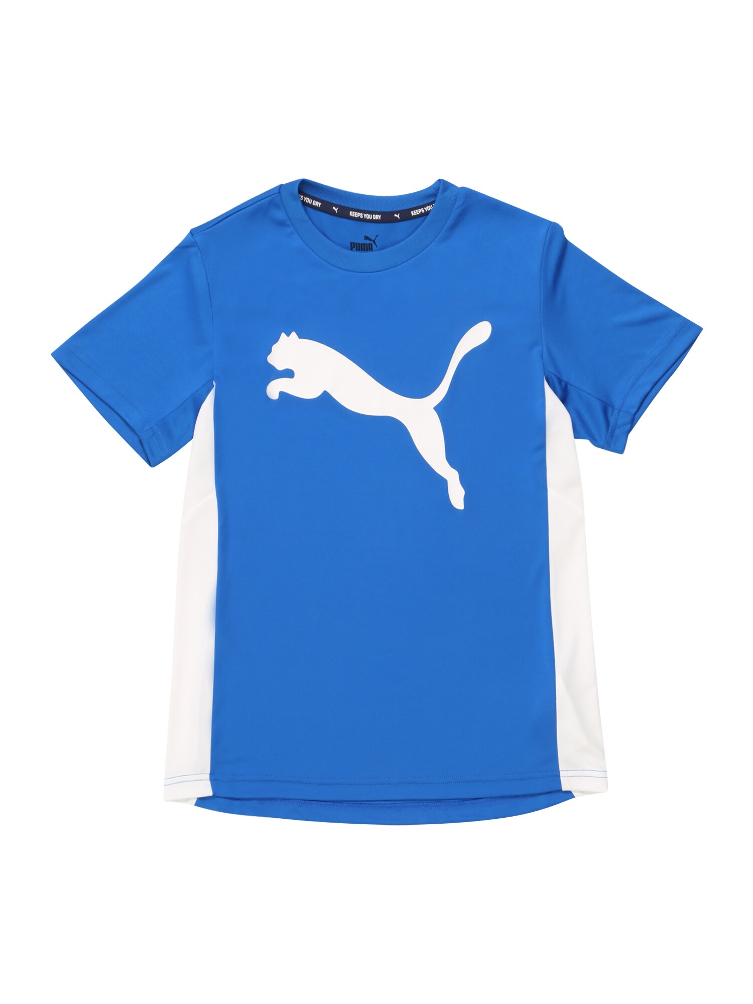 PUMA Marškinėliai  mėlyna / balta
