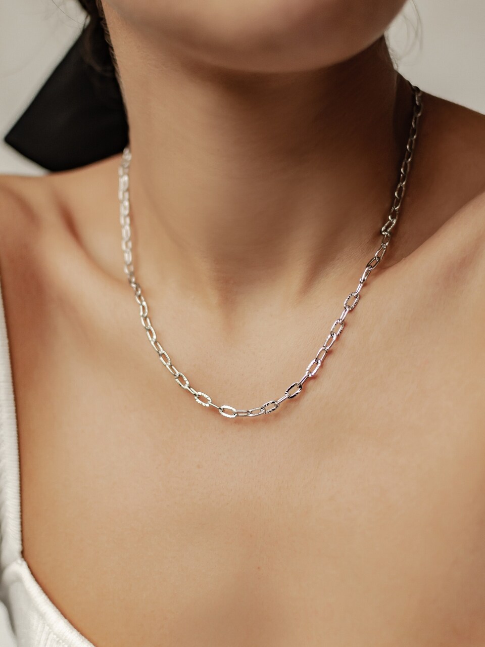 Halsband 'Textured Link'