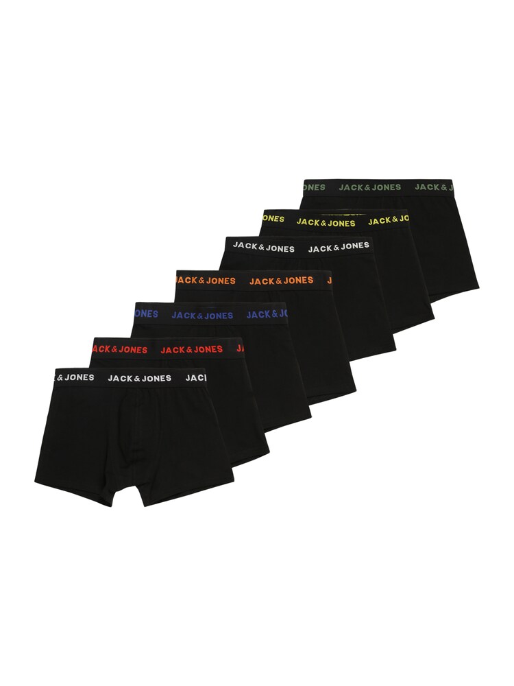 Jack & Jones Junior Boxershorts Jungen Größe 140 kobaltblau / gelb / grün / orange / rot / schwarz / weiß