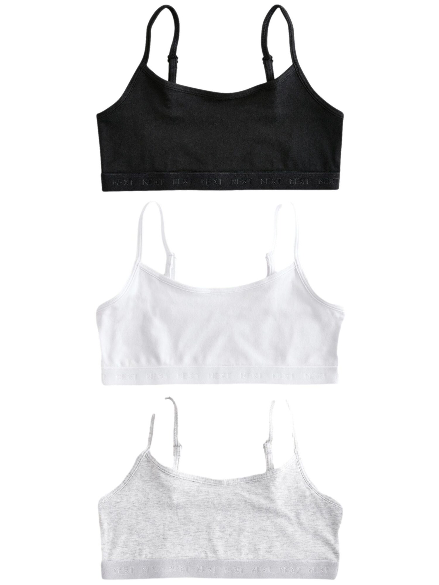 Next Sutien  gri amestecat / negru / alb