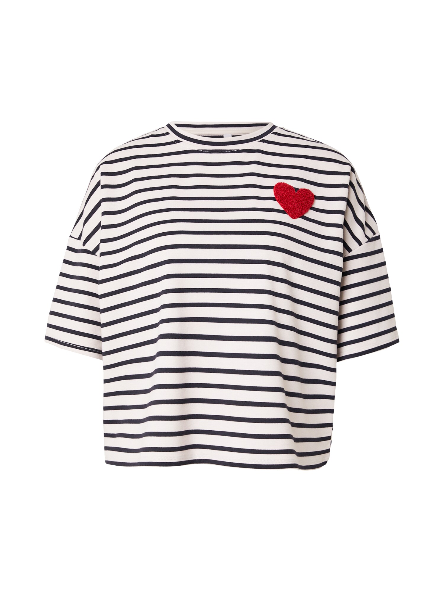 Hailys Tricou 'Pa44loma'  roșu / negru / alb murdar