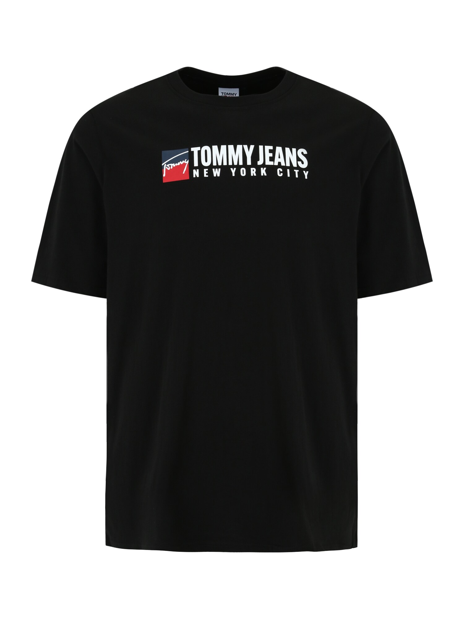 Tommy Jeans Plus Marškinėliai juoda / balta / raudona / tamsiai mėlyna