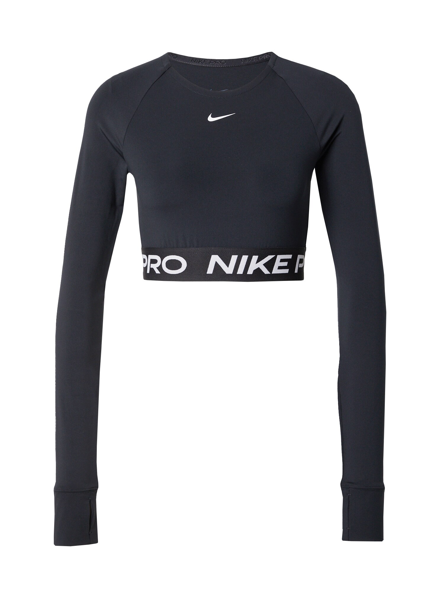 NIKE Tricou funcțional Pro  negru / alb