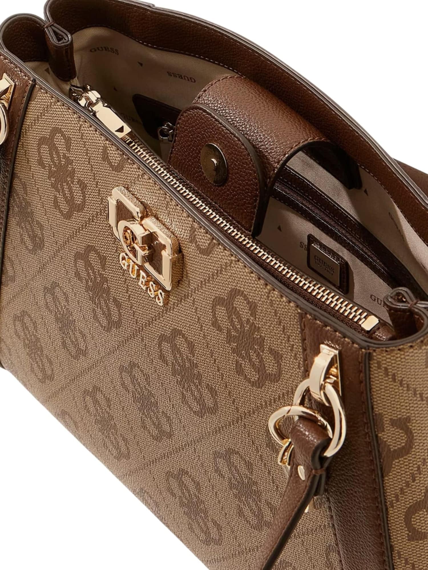 GUESS Bolso de hombro 'Karnilla Logo Bucket'  marrón – imagen 8