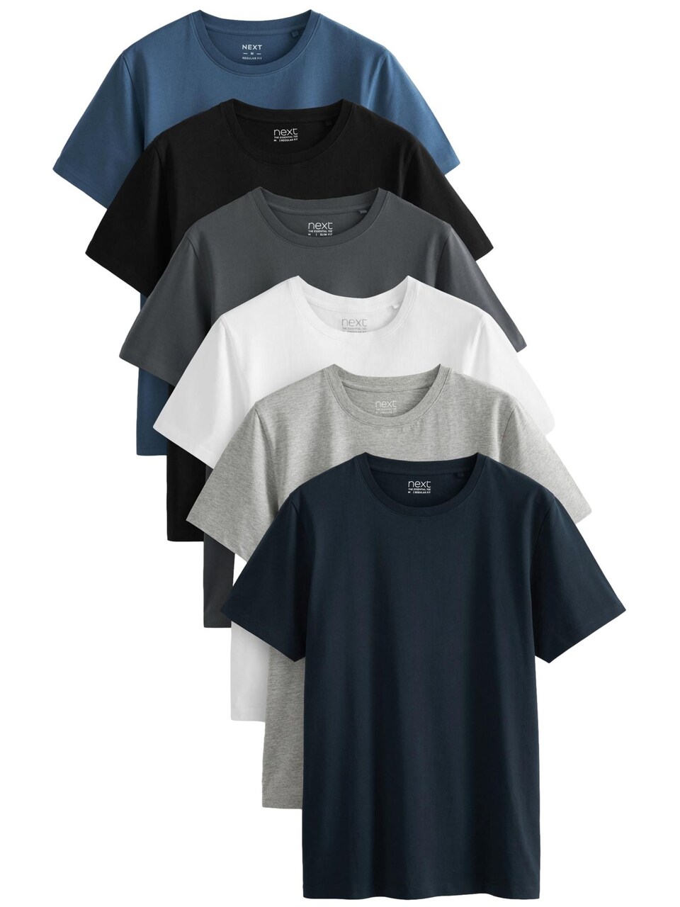 T-shirt marinblå / opal / grå / ljusgrå / svart