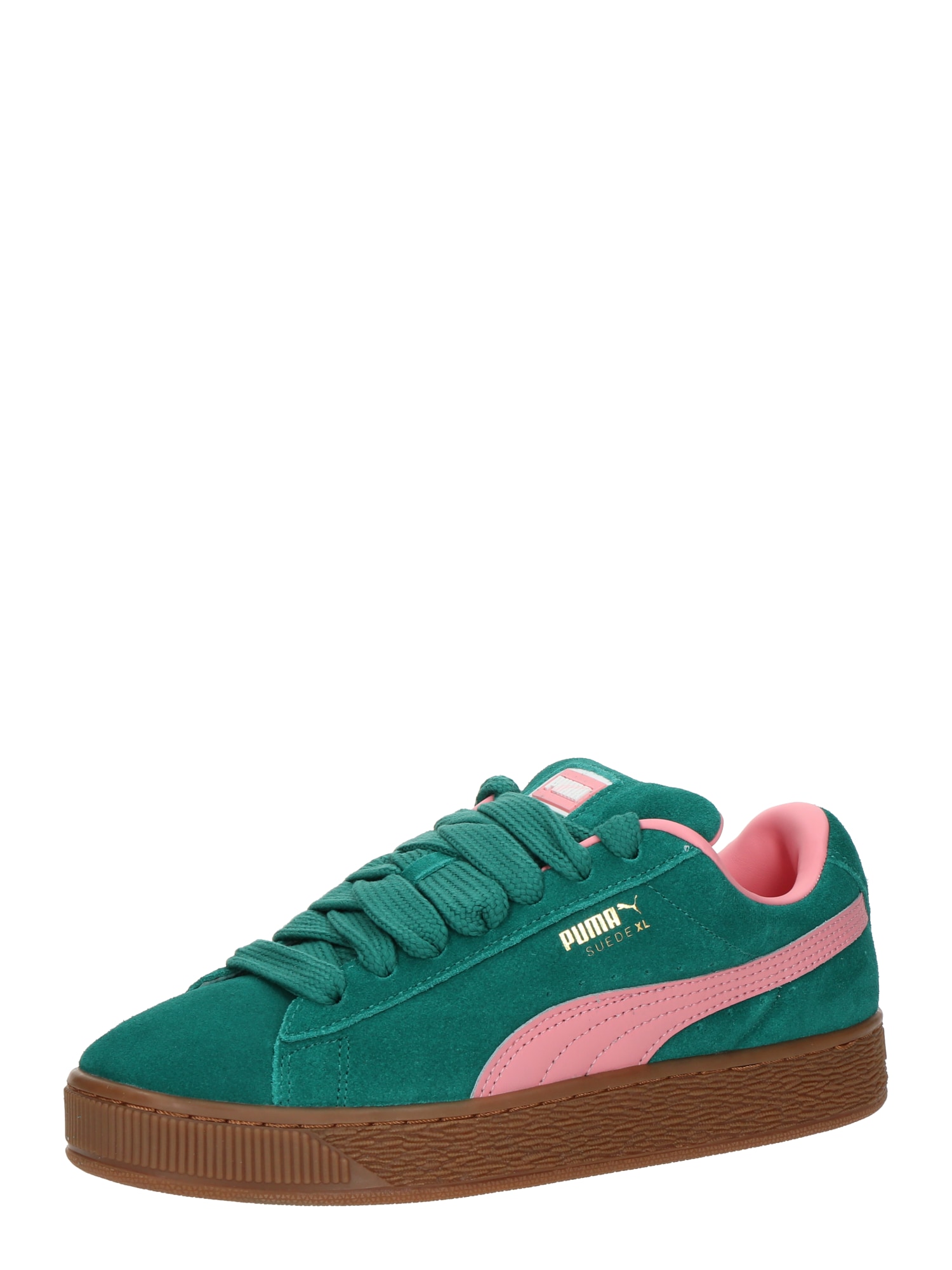 PUMA Sportcipő 'SUEDE XL'  zöld / rózsaszín akciós termékkép 1