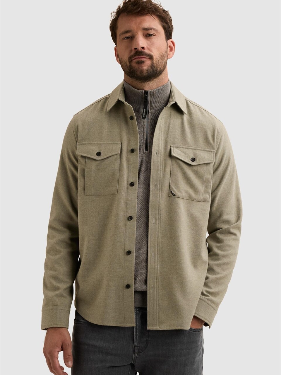 Skjorta 'Overshirt with button closure'