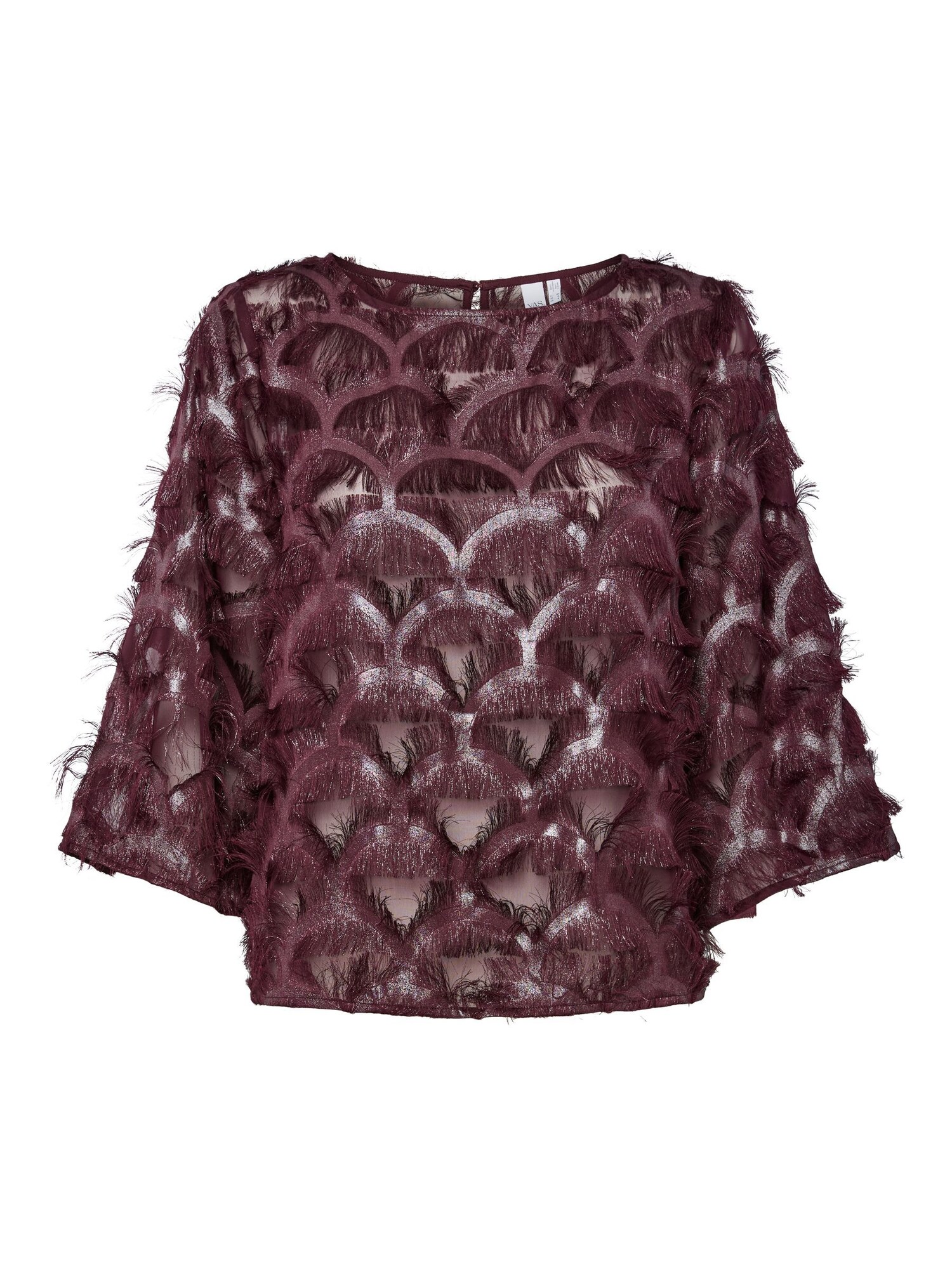 YAS Bluză YASPazilla roșu burgundy
