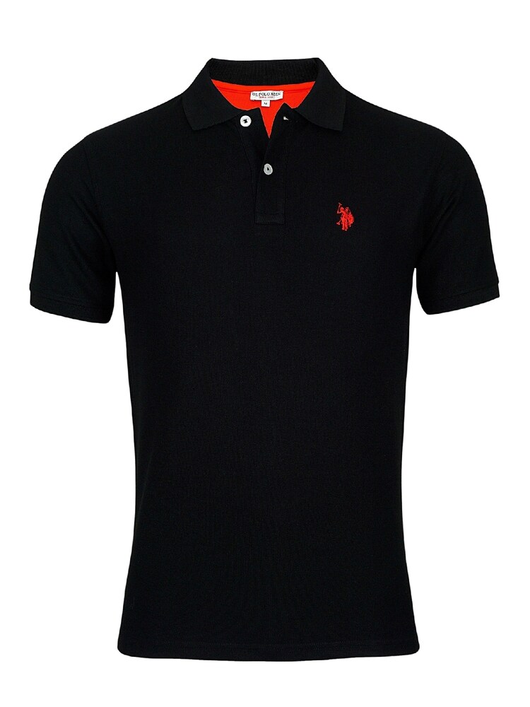 U.S. POLO ASSN. Shirt Herren Größe M rot / schwarz