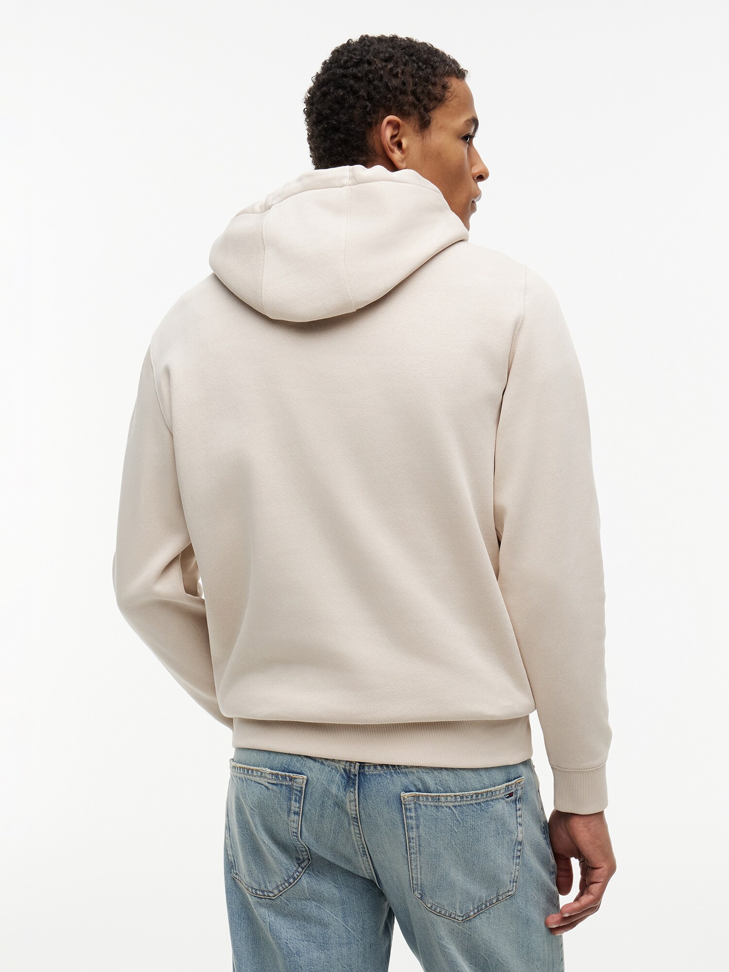 Tommy Jeans Sudadera 'Classic Brushed' crema – imagen 3
