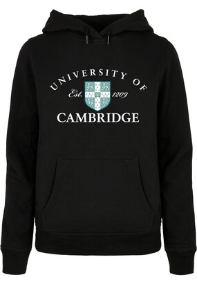 Merchcode Sweatshirt ‘University Of Cambridge – Est 1209’ Lichtblauw / Zwart / Wit