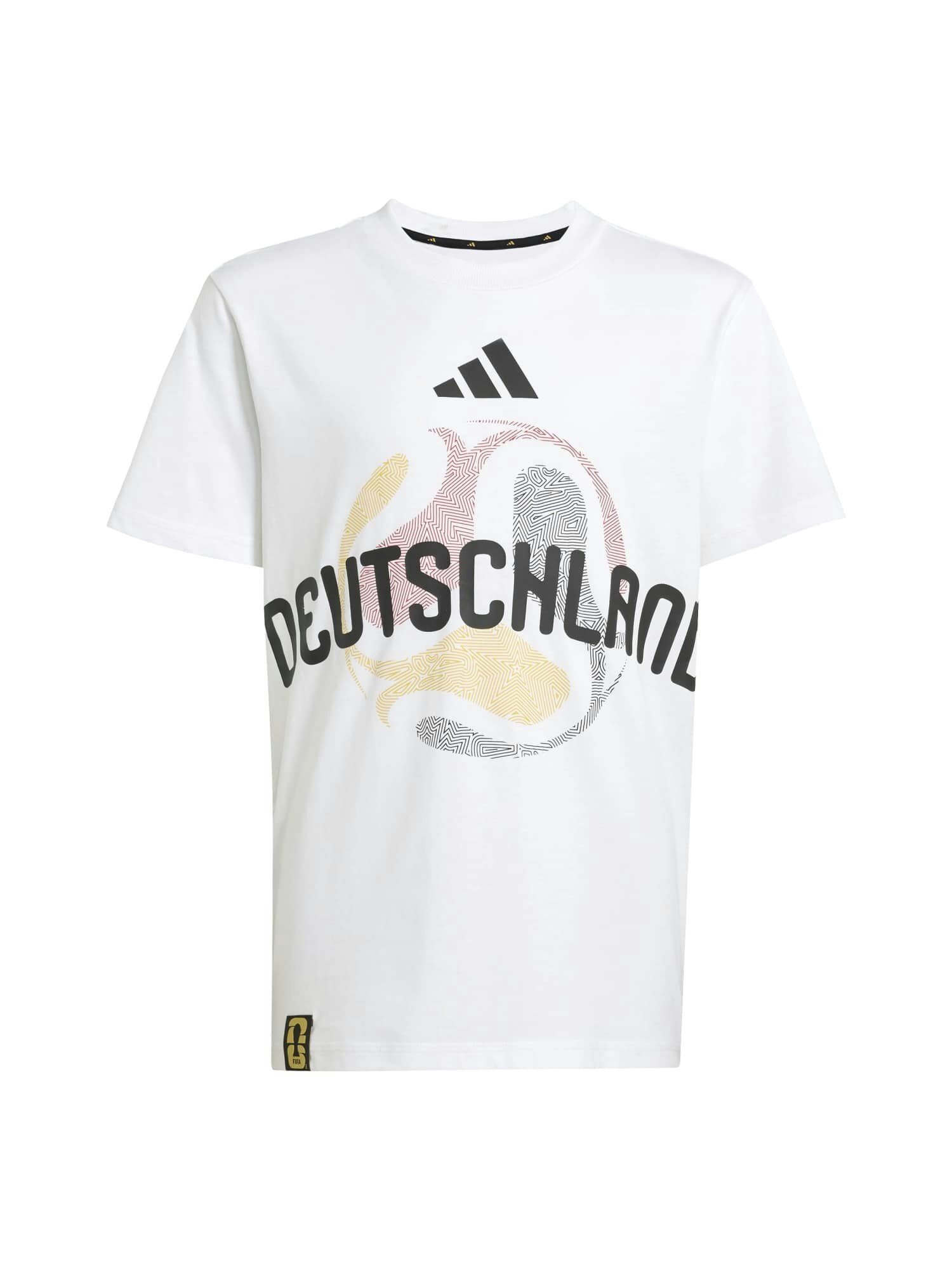 ADIDAS PERFORMANCE Tricou funcțional 'FIFA Fussball-Weltmeisterschaft 26™ Deutschland'  galben auriu / roșu merlot / negru / alb