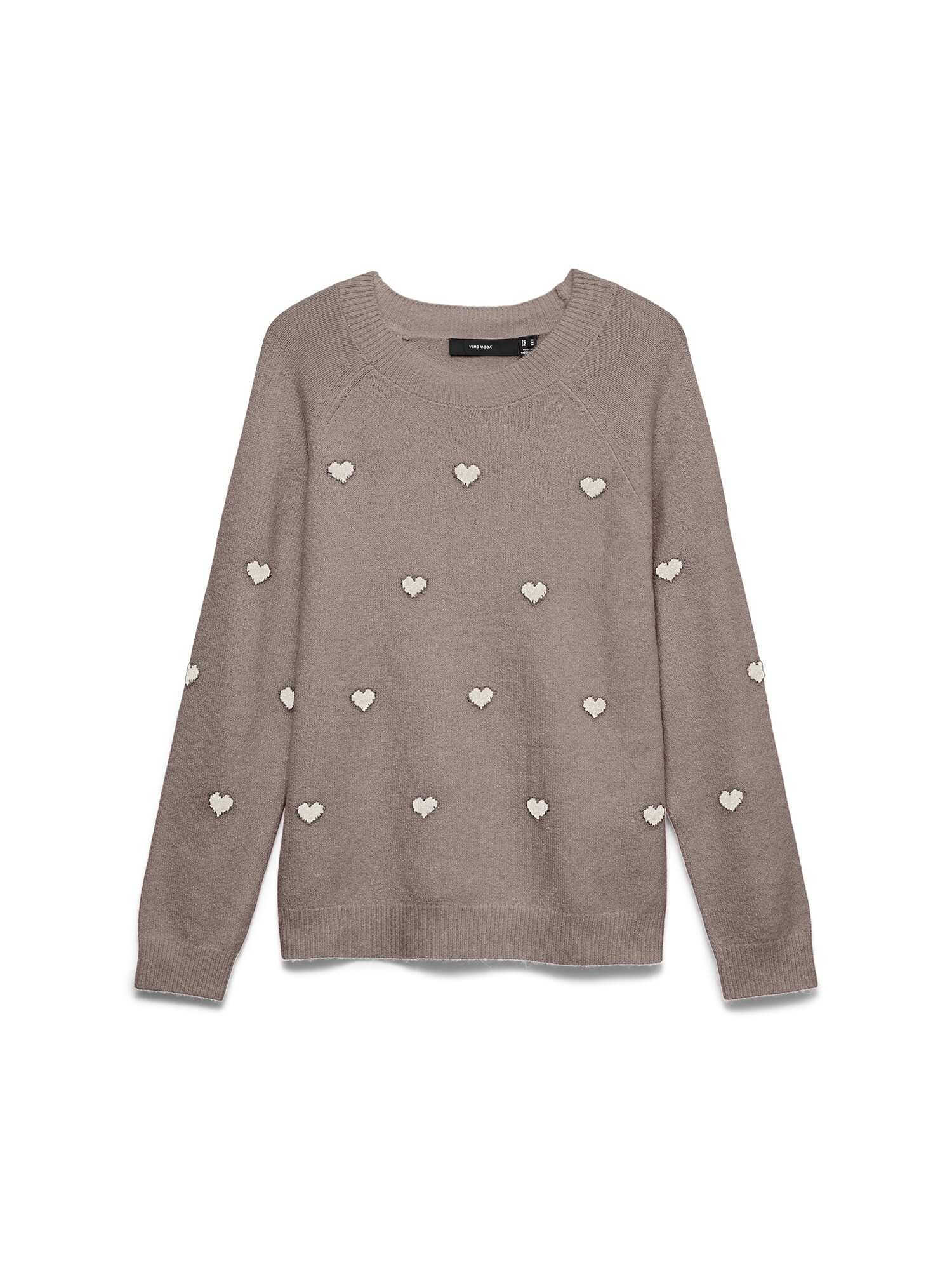 VERO MODA Sveter 'VMDOFFY'  krémová / tmavošedá