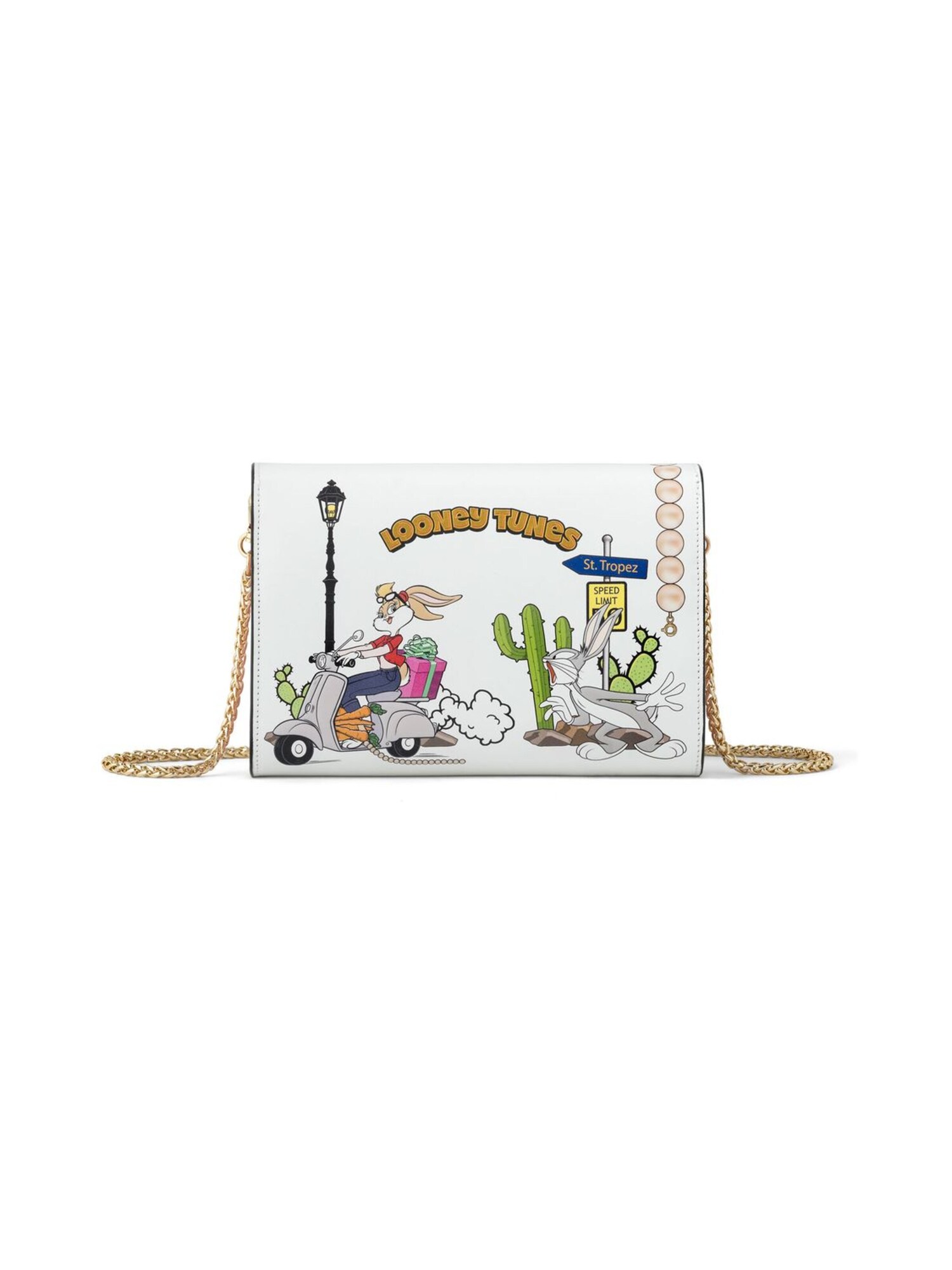 Braccialini Bolso de noche 'Lady Looney Tunes' blanco – imagen 2