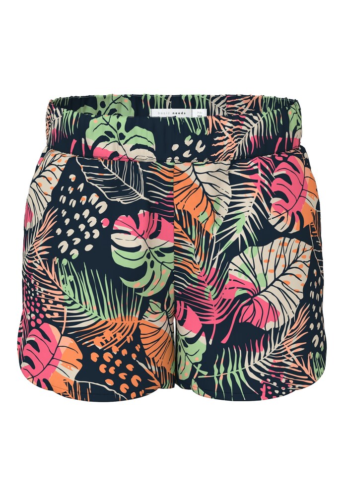 NAME IT Shorts 'NKFVinaya' Mädchen Größe 146 navy / hellgrün / koralle / hellpink