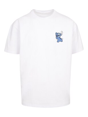 F4NT4STIC Shirt ‘Disney Lilo And Stitch’ Blauw / Lichtblauw / Zwart / Wit