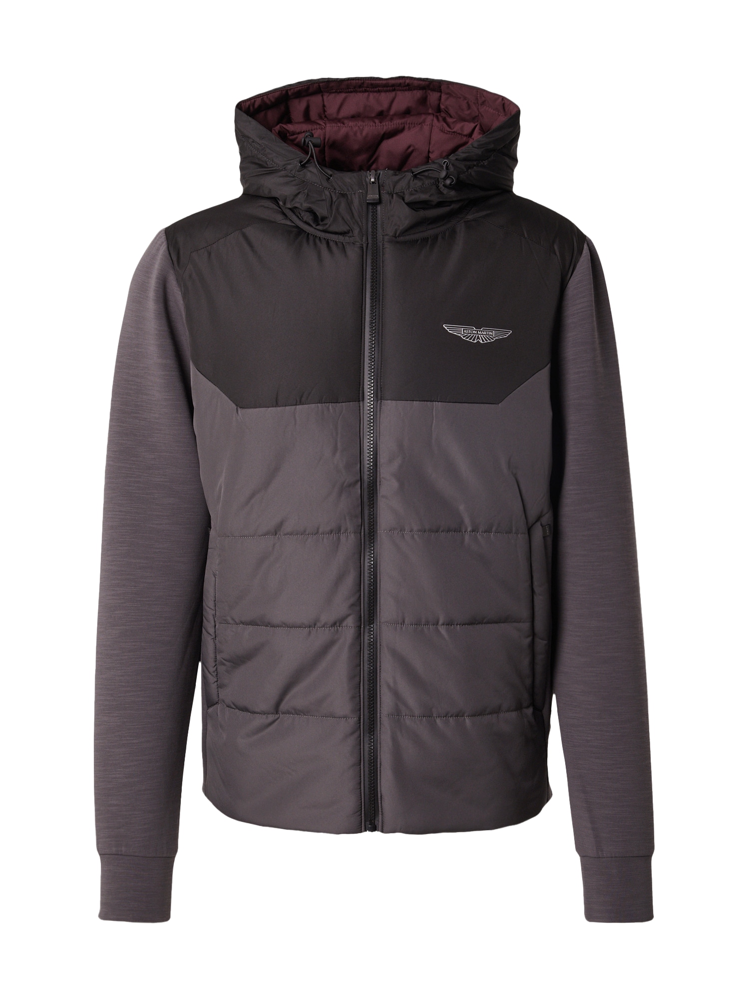 Hackett London Geacă de primăvară-toamnă  gri metalic / gri deschis / negru