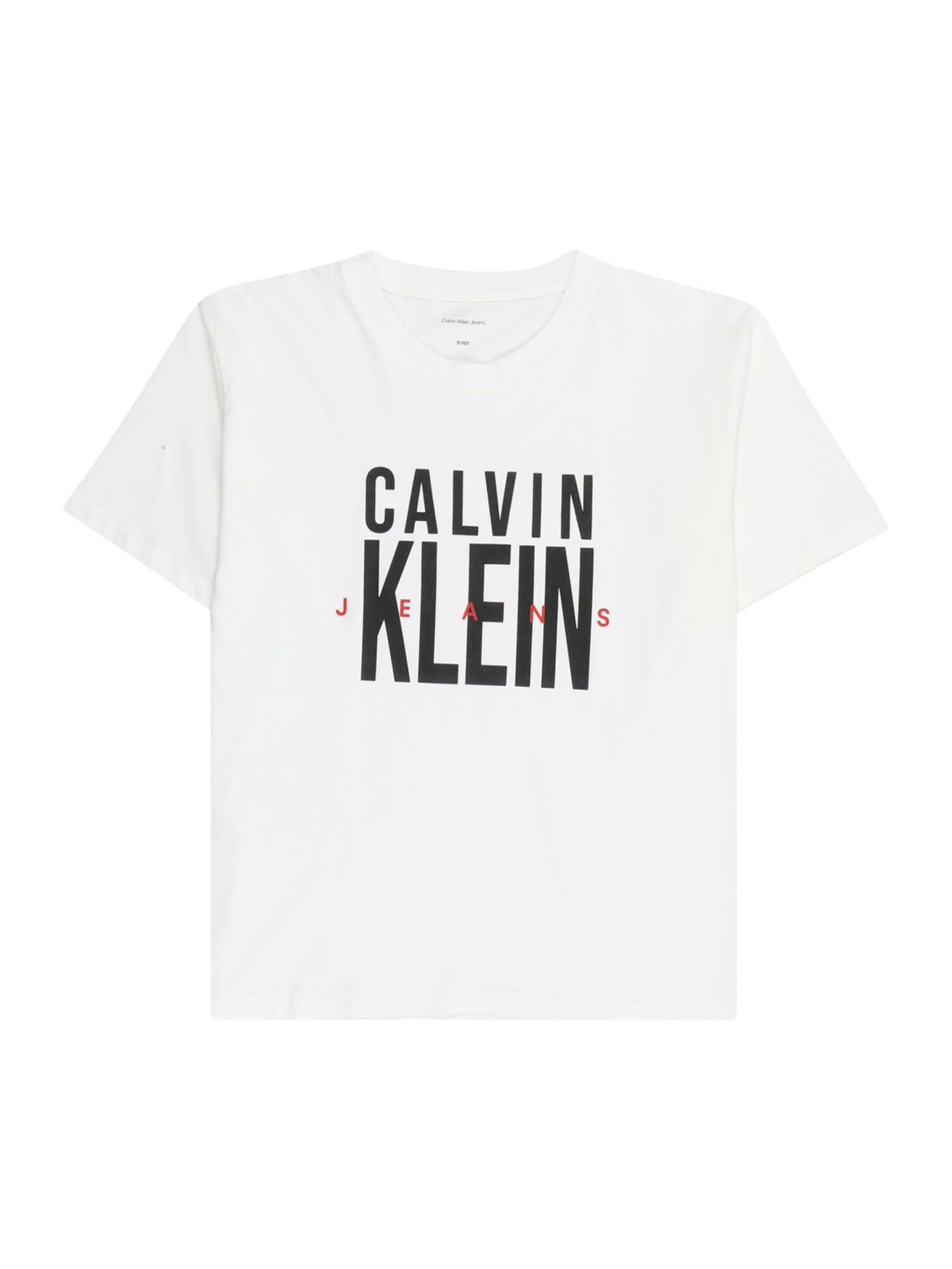 Calvin Klein Jeans Tricou  roșu / negru / alb
