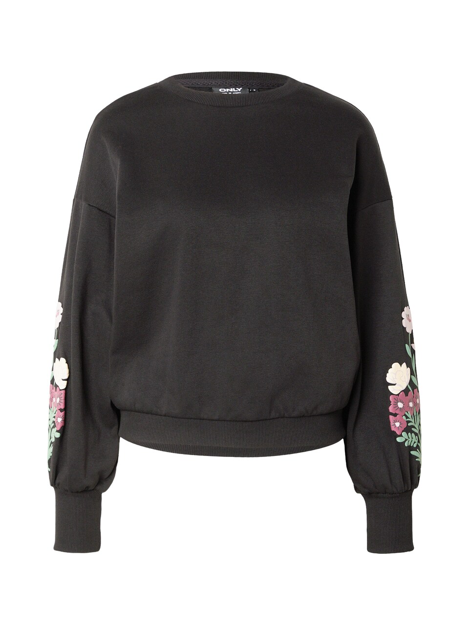 Sweatshirt 'ONLBROOKE' gräsgrön / mauve / svart