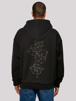 F4NT4STIC Sweatshirt ‘Geometrics’ Zwart / Offwhite