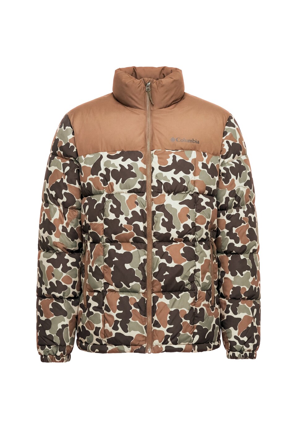Outdoorjacka 'Puffect™ IV' ecru / choklad / brokad