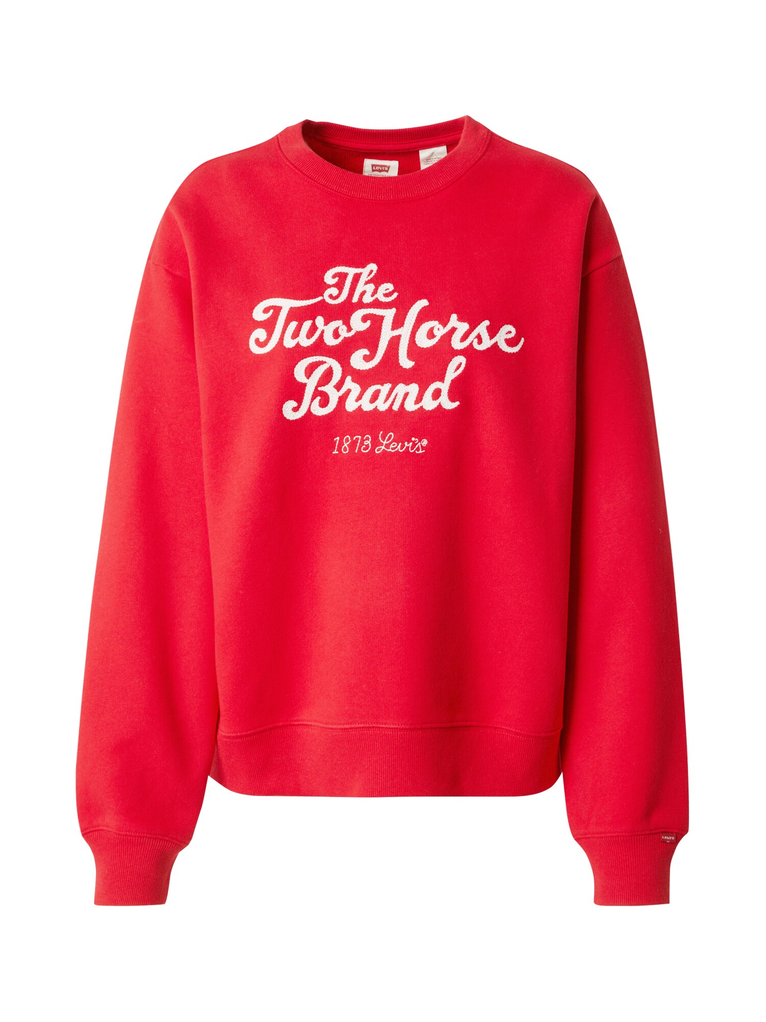 LEVI'S ® Tréning póló 'Graphic Heritage Sport Crewneck Sweatshirt'  piros / fehér akciós termékkép 1