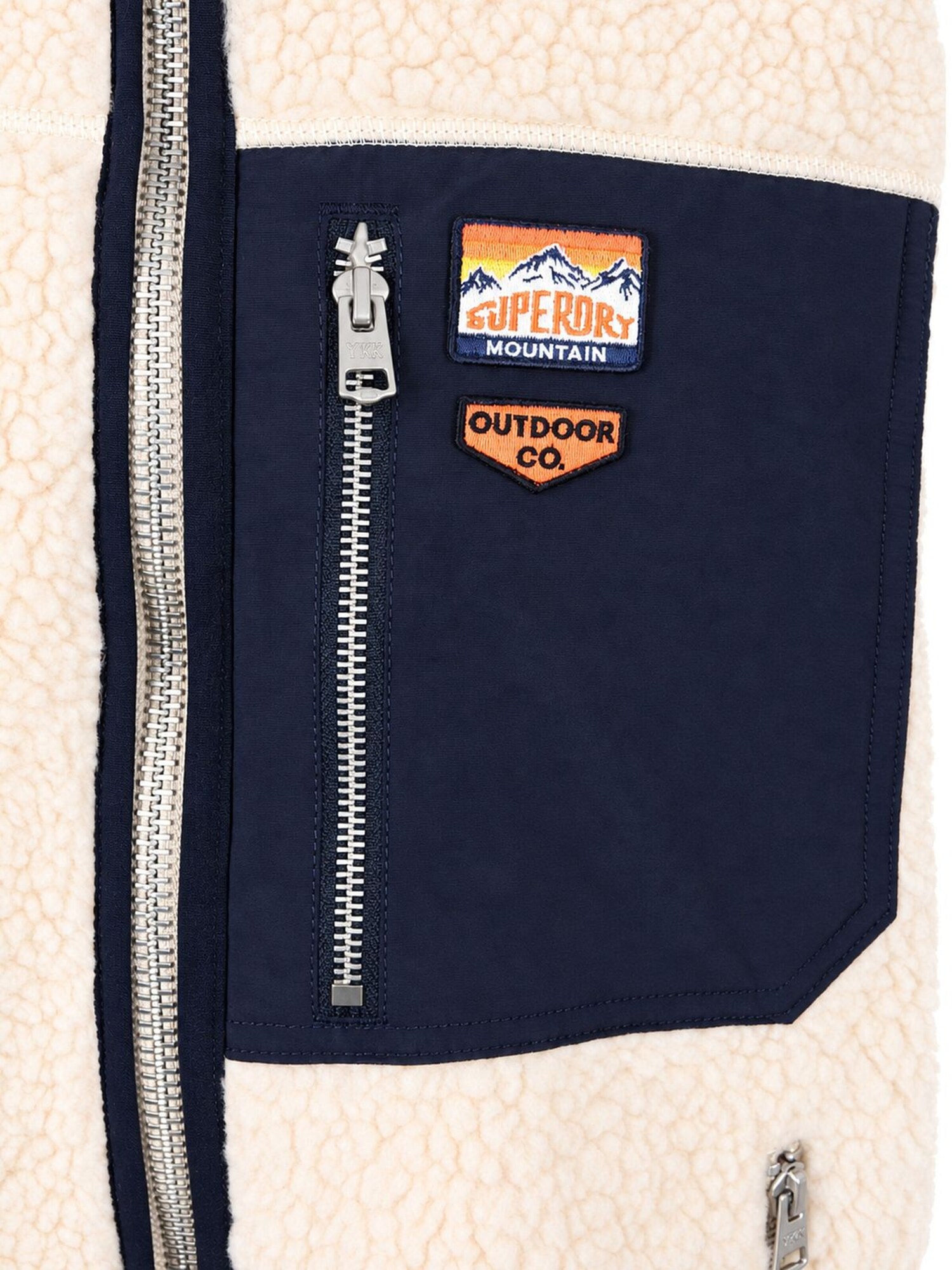 Superdry & Co Chaqueta de entretiempo  marfil / negro – imagen 3