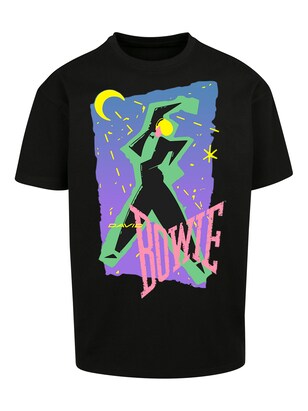 F4NT4STIC Shirt ‘David Bowie ‘ Gemengde kleuren / Zwart