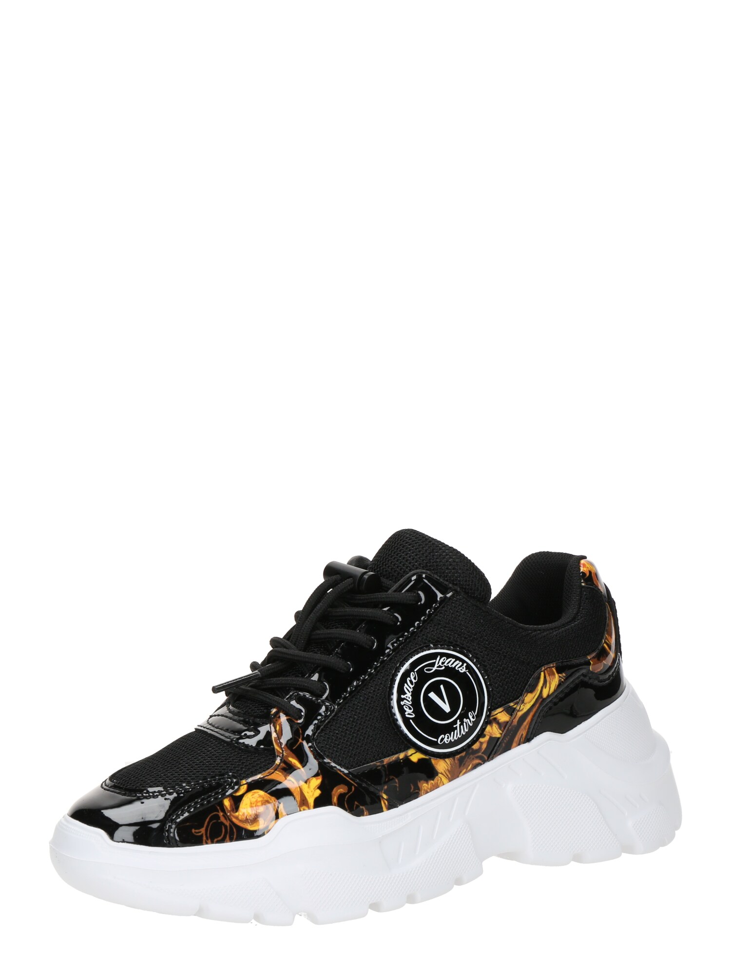 Versace Jeans Couture Nízke tenisky  hnedá / tmavožltá / čierna / biela