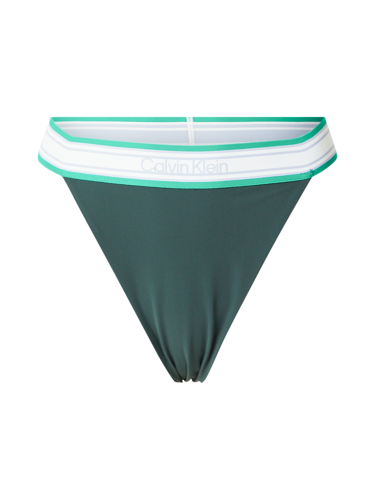 Calvin Klein Swimwear Slip costum de baie  verde / verde închis / mov deschis / alb