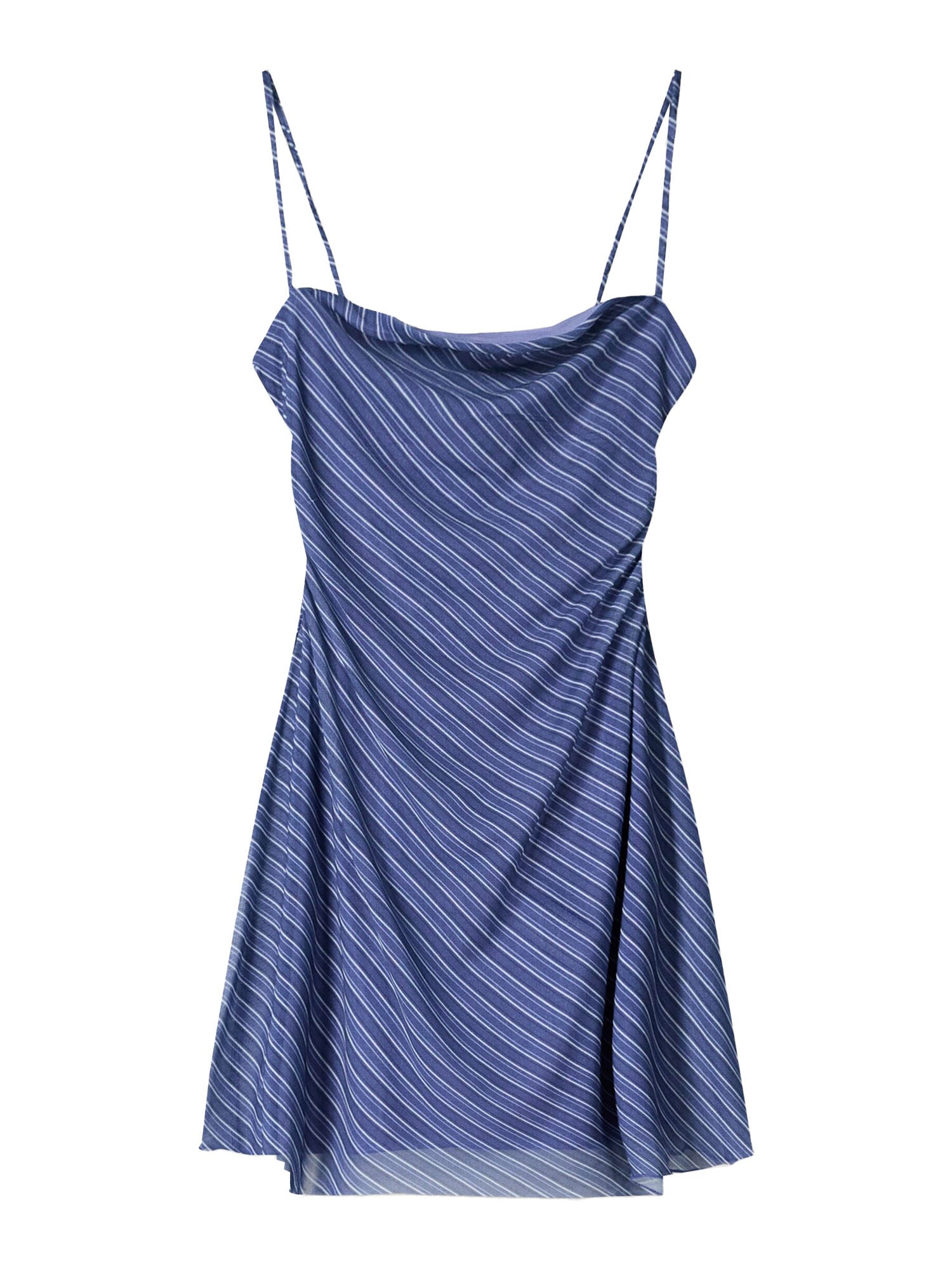 Bershka Rochie de vară  bleumarin / azuriu / alb
