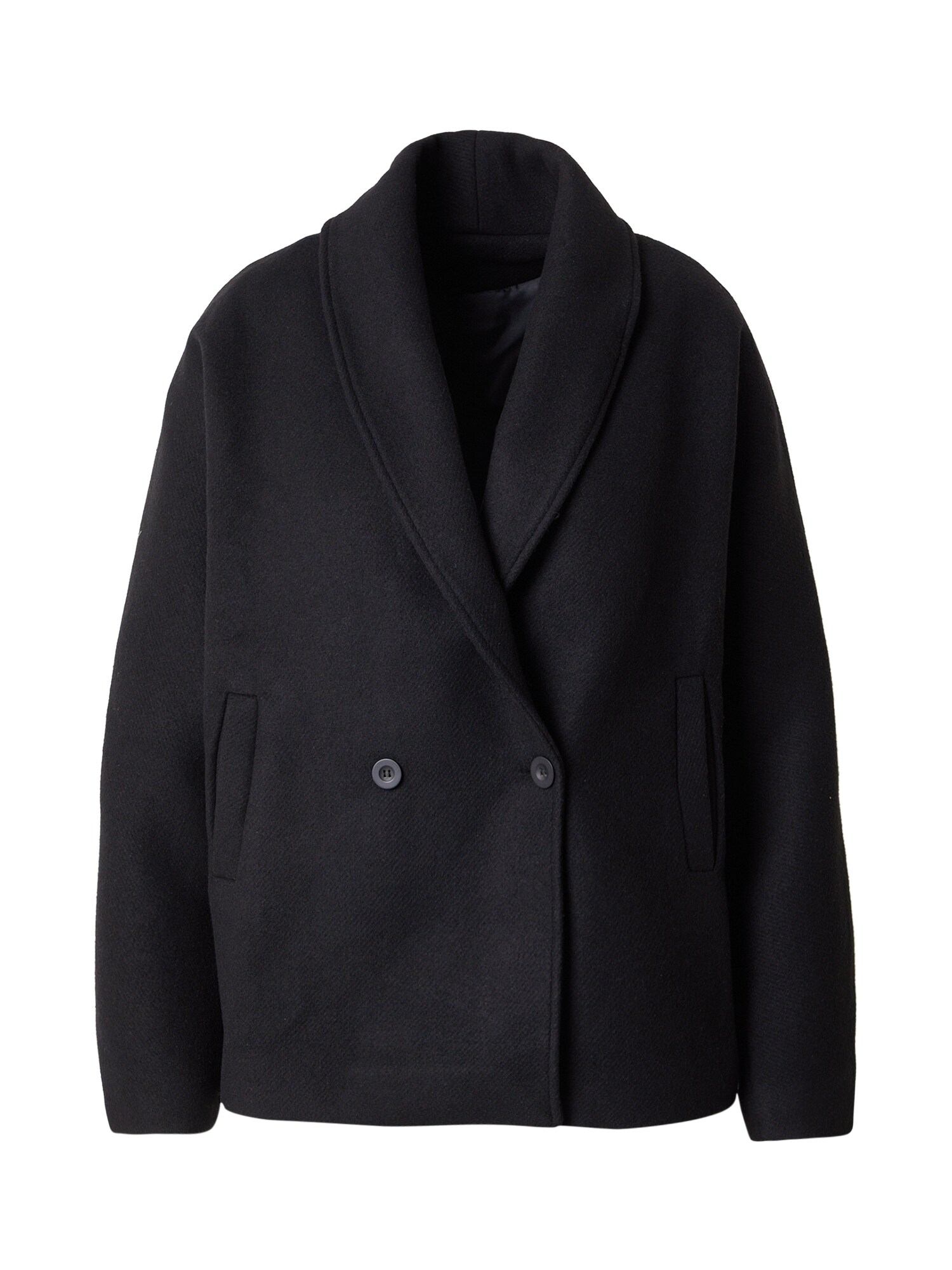 Trendyol Curve Palton de primăvară-toamnă  negru