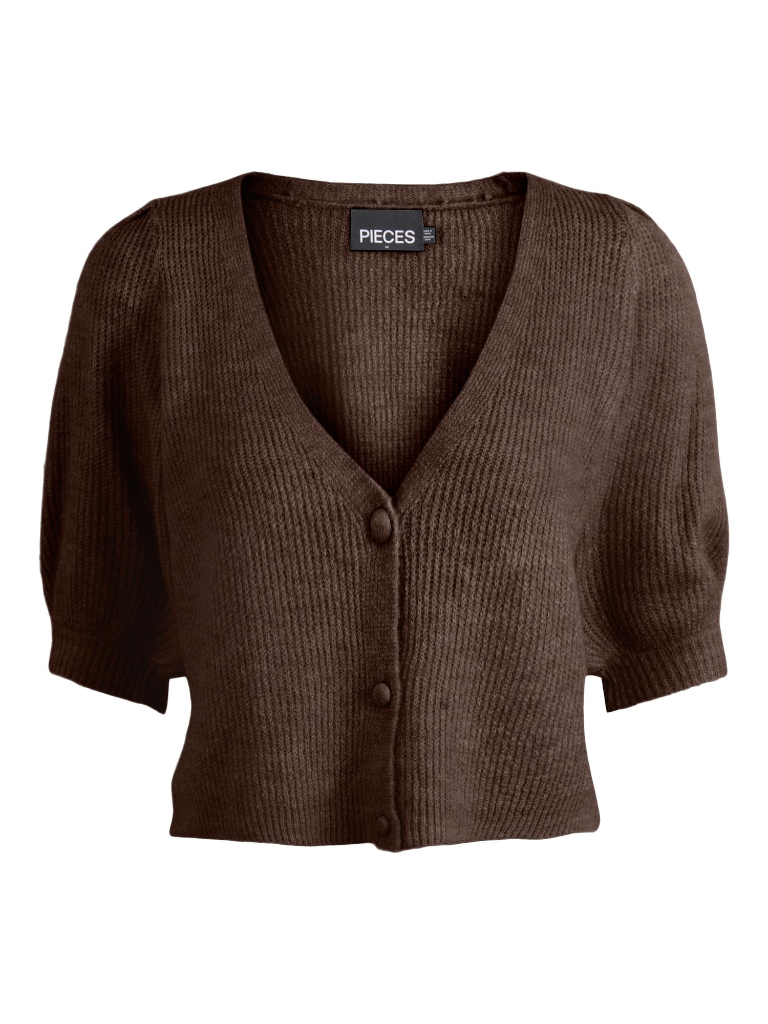 PIECES Casaco de malha 'Jennifer'  chocolate