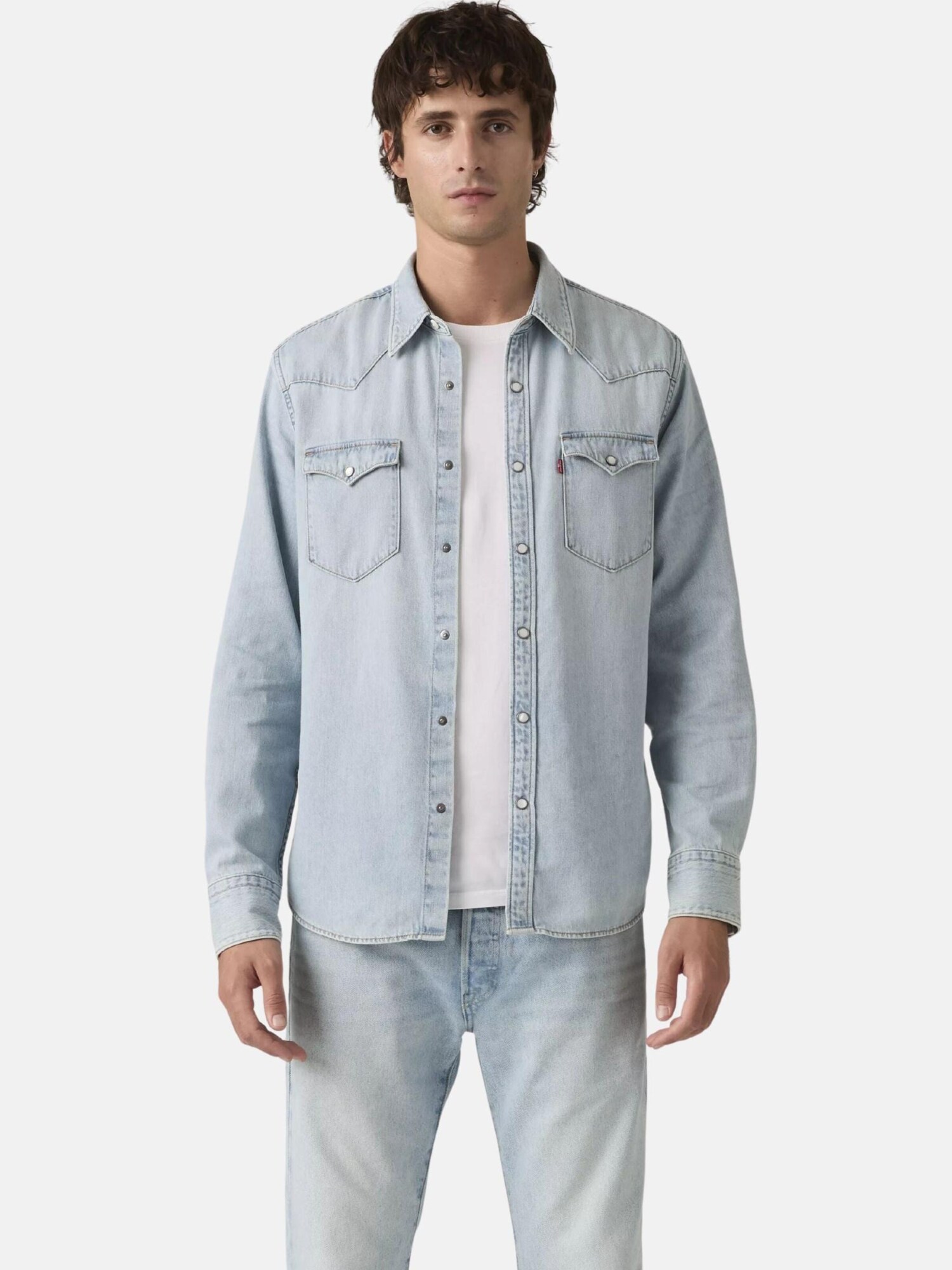 LEVI'S ® Camiseta 'LEVI'S BARSTOW WESTERN CAMICIA' azul cian – imagen 3