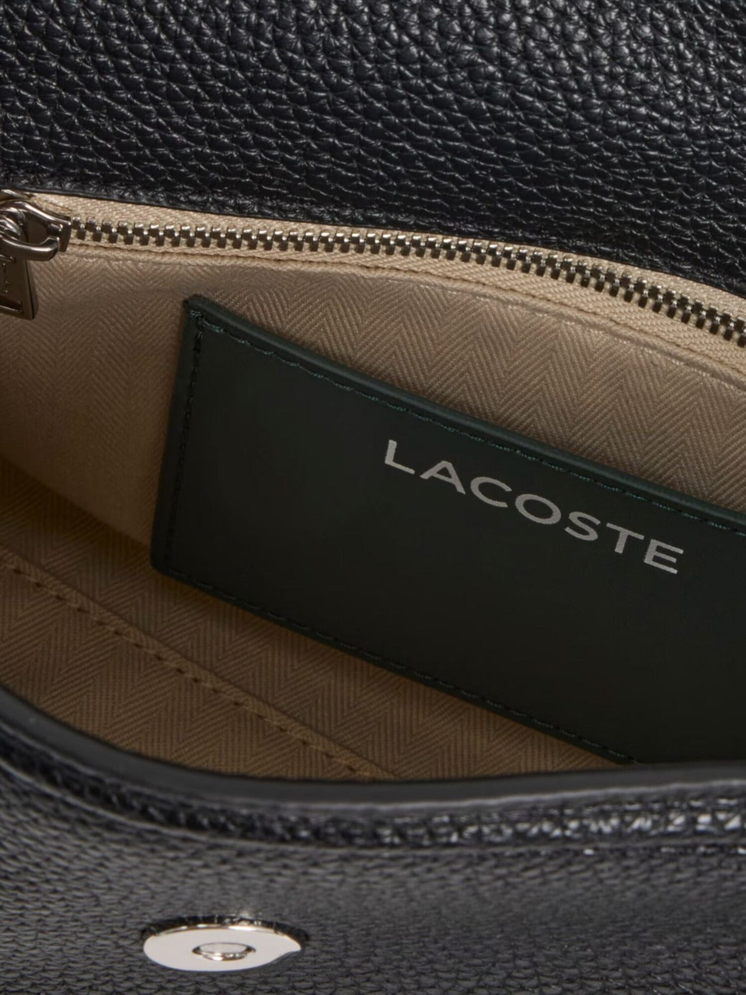 LACOSTE Bolso de hombro negro – imagen 8