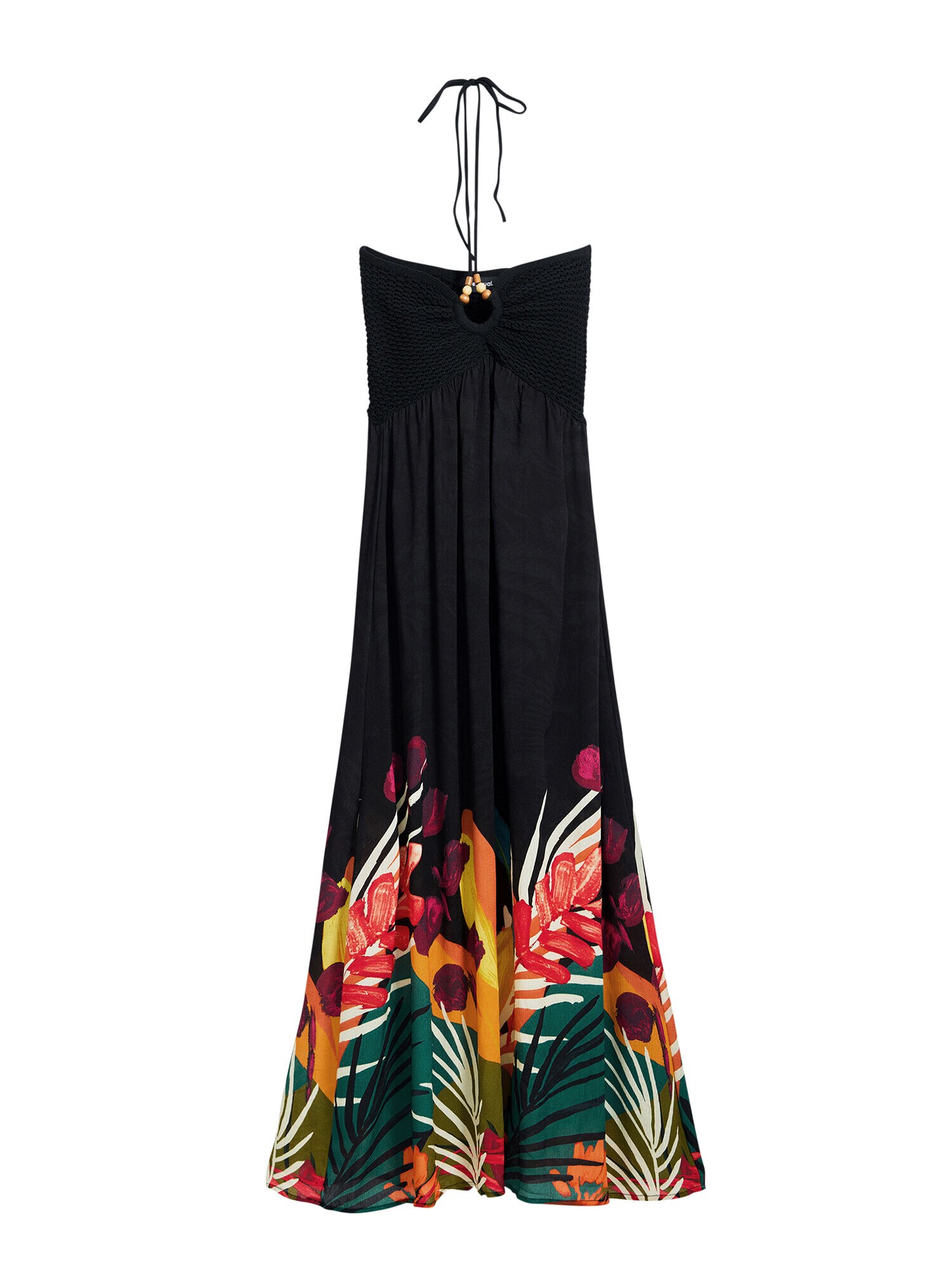 Desigual Rochie de plaja  verde / portocaliu / roșu / negru