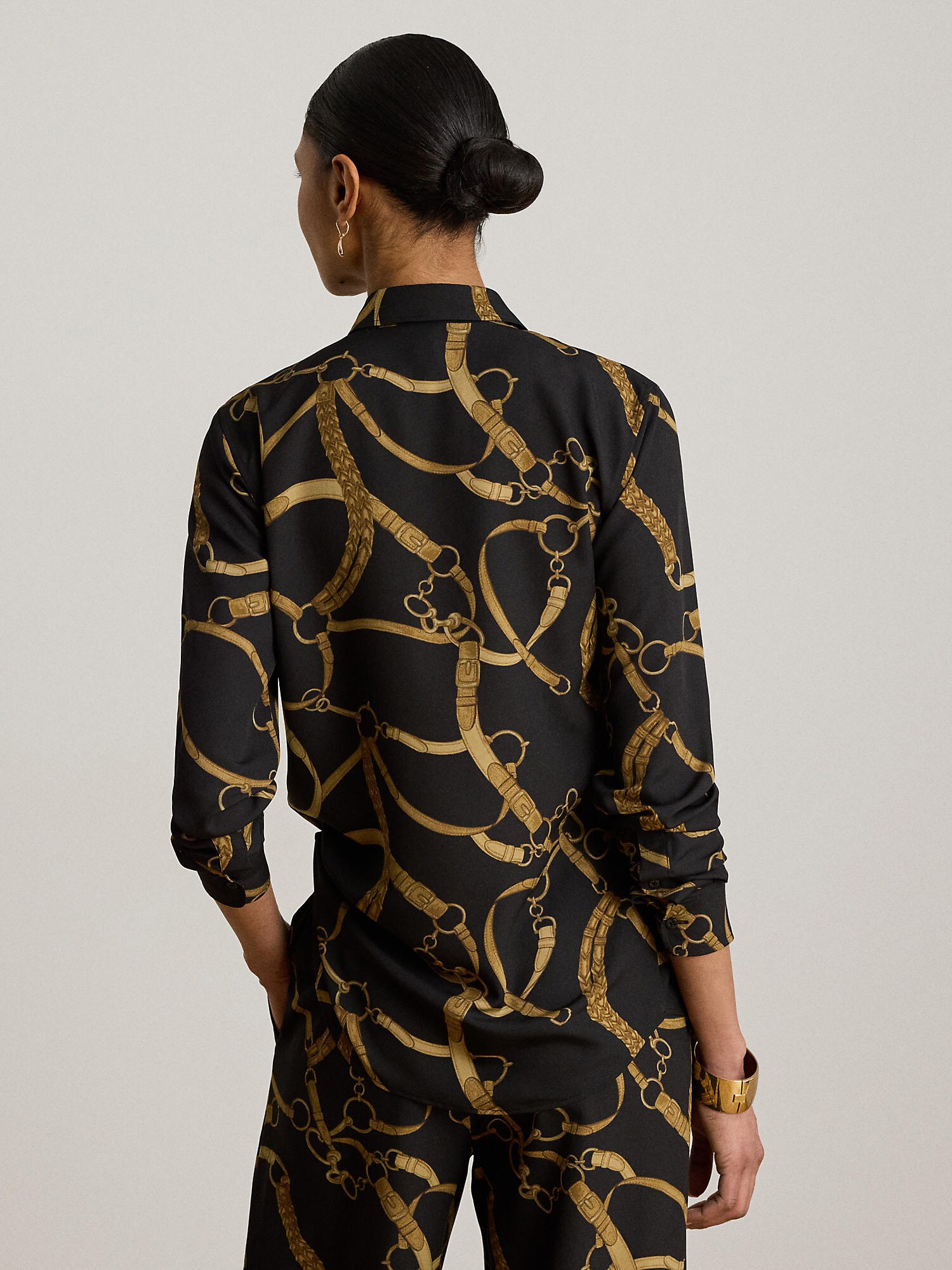 Lauren Ralph Lauren Blusa  oro / negro – imagen 3