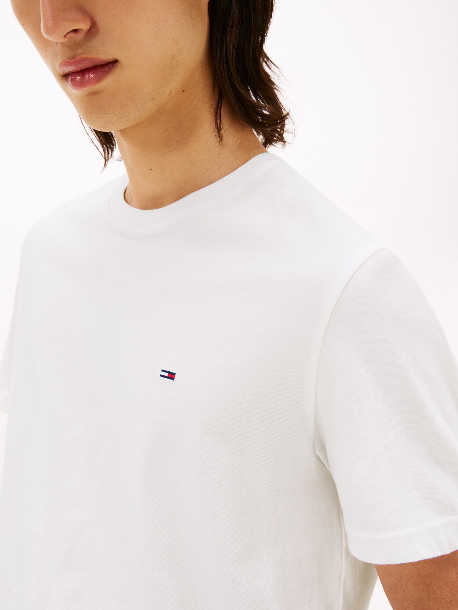 Tommy Jeans Tričko svetlosivá / čierna / biela (obrázok 5)
