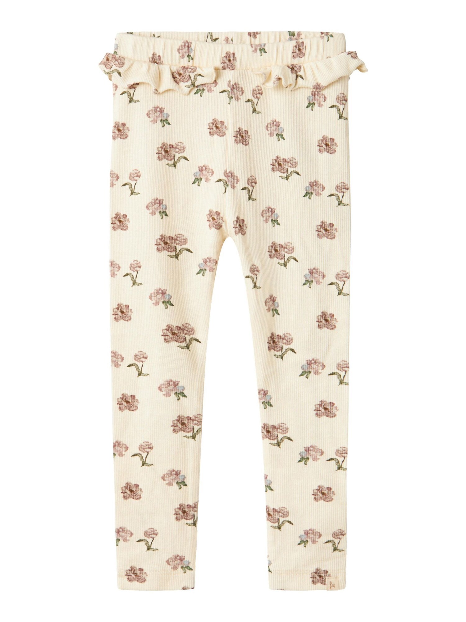 Lil'Atelier Leggings  krém / sötétzöld / rózsa akciós termékkép 1