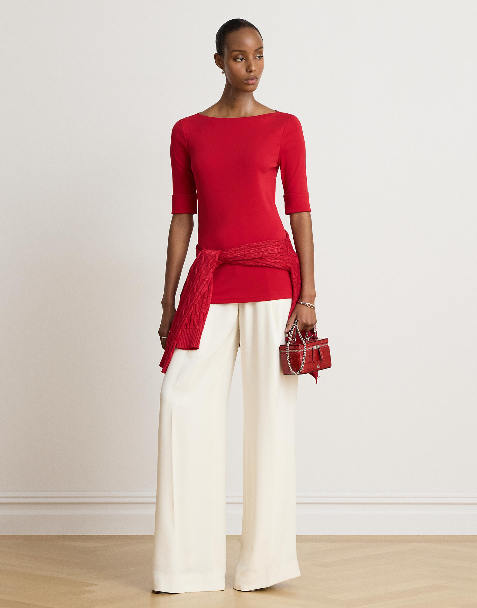 Lauren Ralph Lauren Camiseta 'JUDY'  rojo vivo – imagen 4