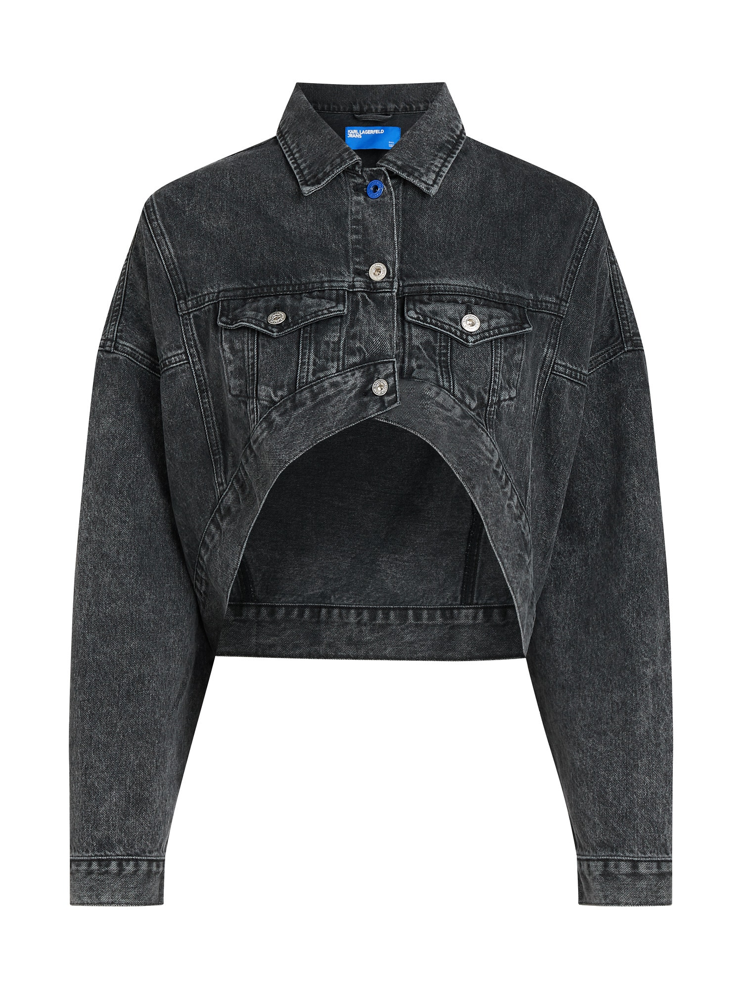 KARL LAGERFELD JEANS Geacă de primăvară-toamnă  negru denim
