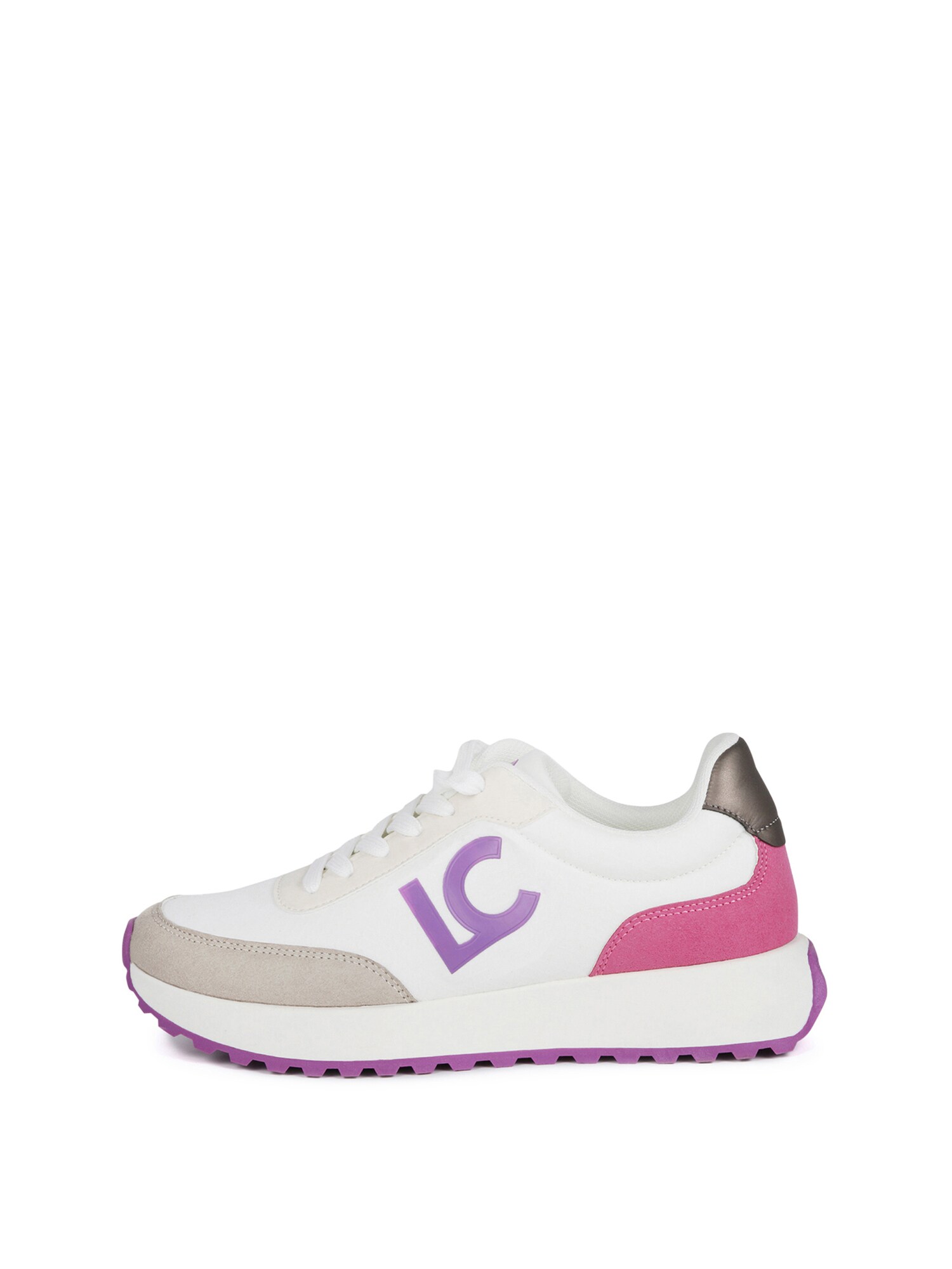 Lola Casademunt Sneaker low  purpuriu / argintiu / alb natural