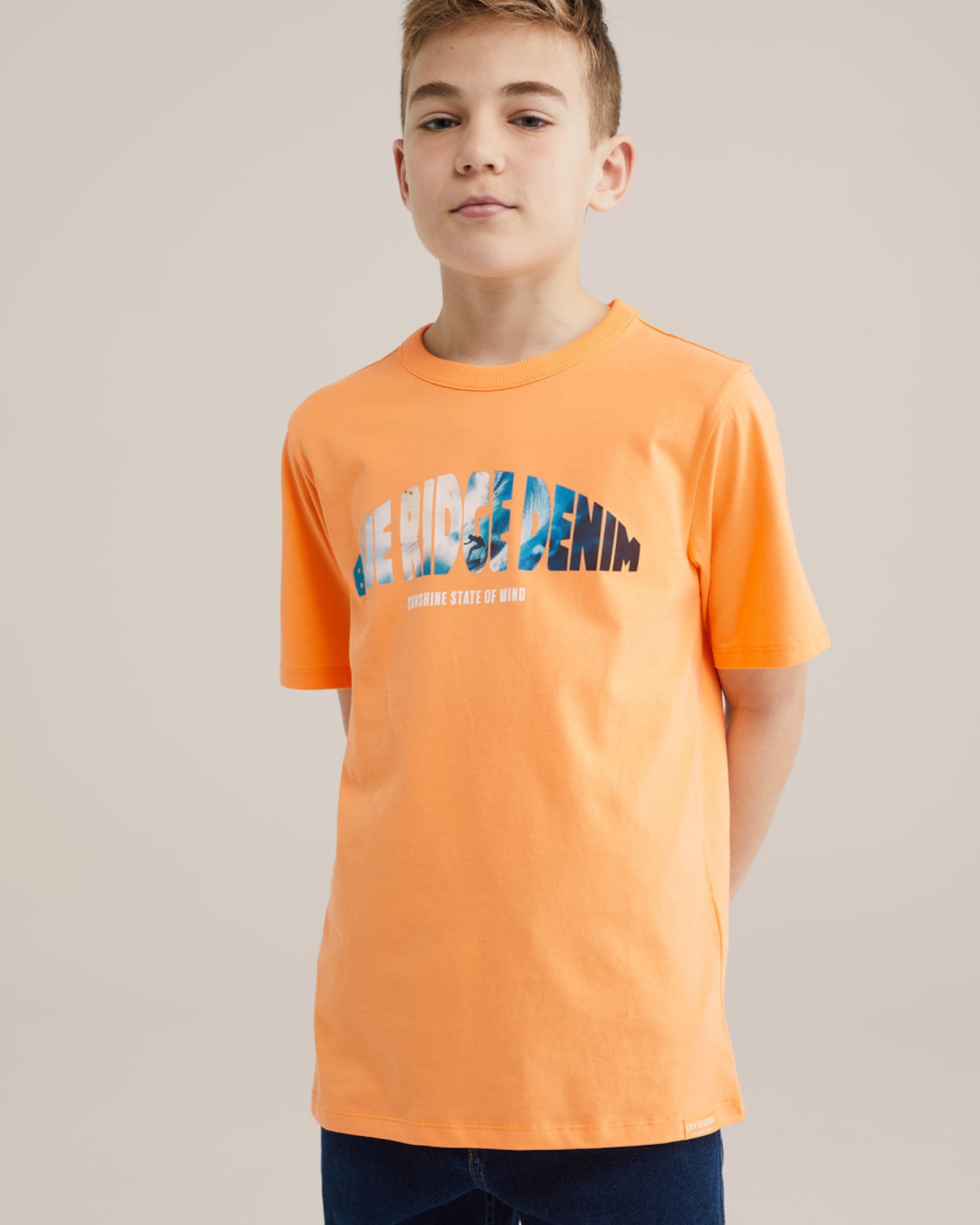 WE Fashion Póló  kék / korál / fehér termék 2. képe