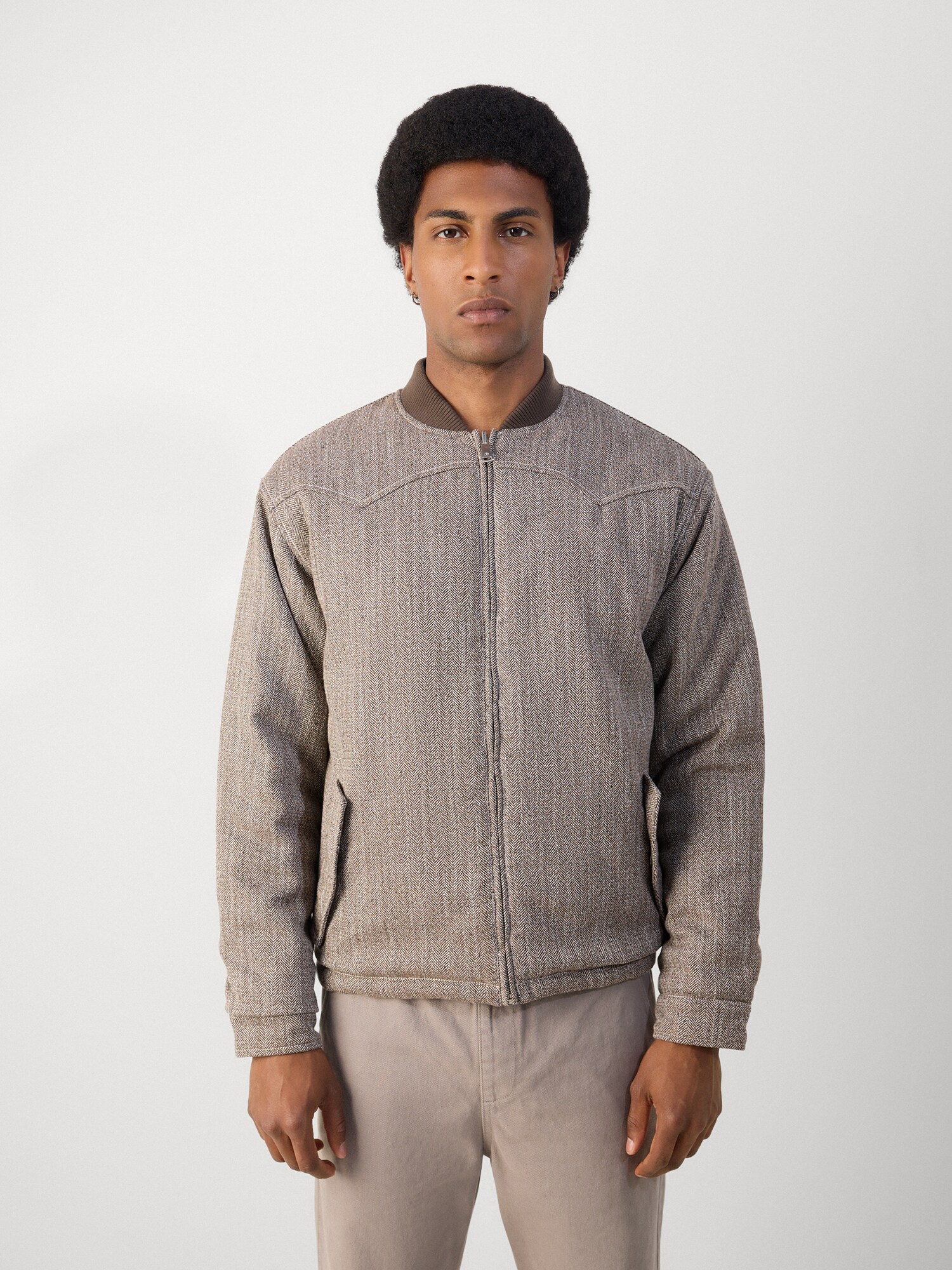 SCOTCH & SODA Chaqueta de entretiempo marrón oscuro / blanco – imagen 3