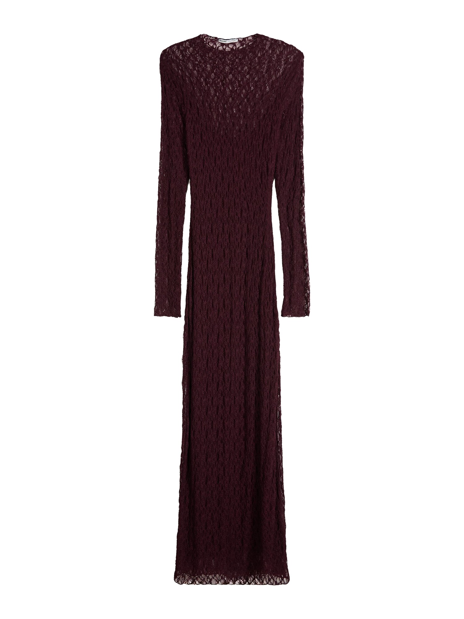 Bershka Rochie tricotat  roşu închis
