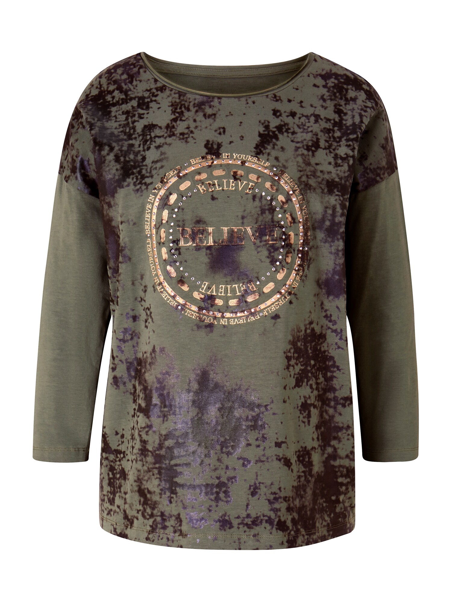 heine Tricou  bronz / kaki / negru